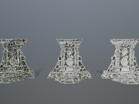 Lion fountain 3D Model