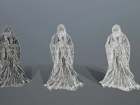Dark statue 3D Model