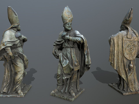 Man Statue 3D मॉडल