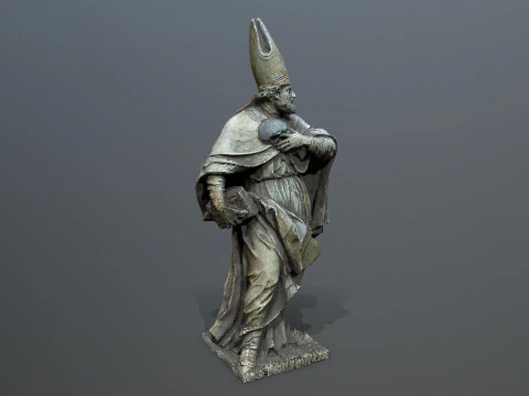 Man Statue 3D Model