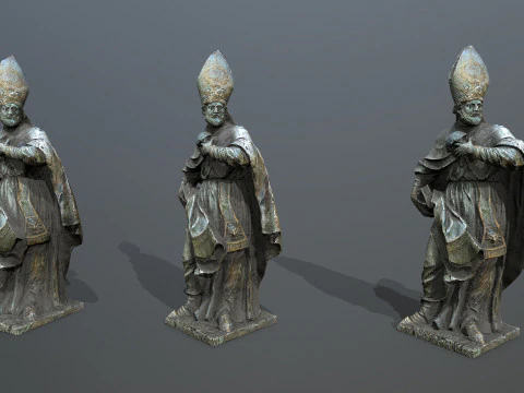 Man Statue 3D Model