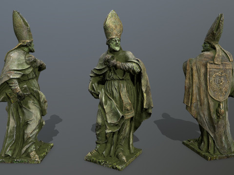 Man Statue 3D Model