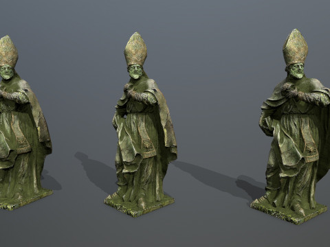 Man Statue 3D 모델
