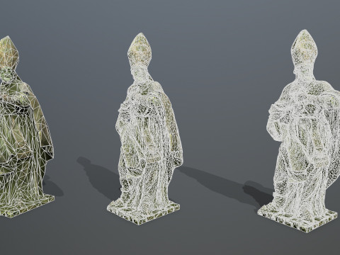 Man Statue 3D 모델