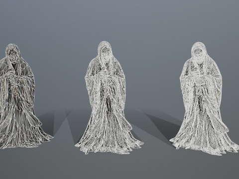 Dark statue Model 3D