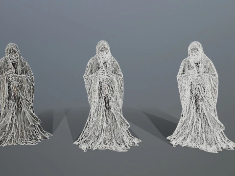 Dark statue 3D Model
