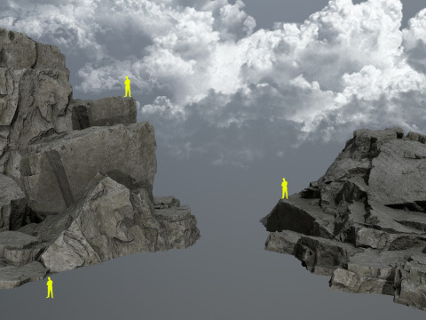 Cliff rocks 3D Model