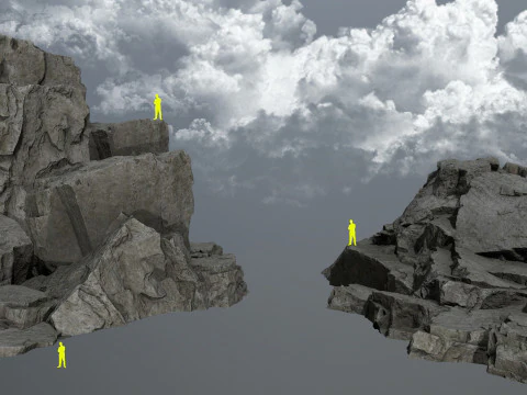 Klif rotsen 3D Model