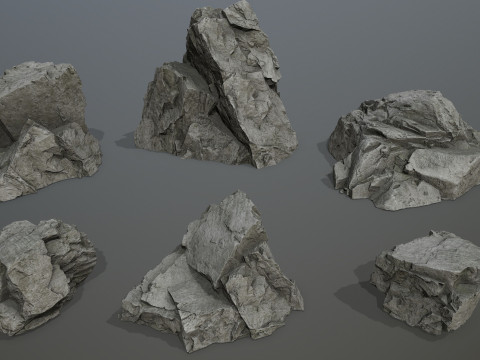 Cliff rocks 3D मॉडल