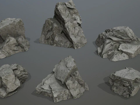Cliff rocks 3D Model
