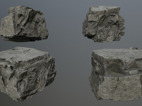 Cliff rocks 3D मॉडल