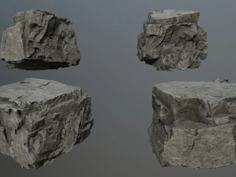 Cliff rocks 3D Model