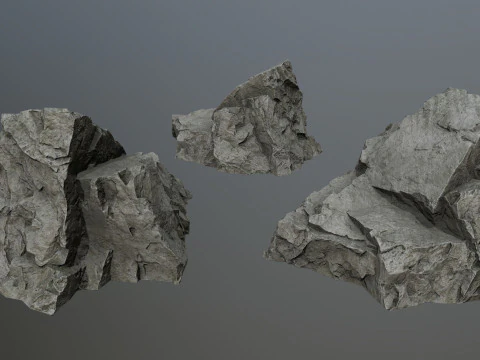 Cliff rocks 3D Model