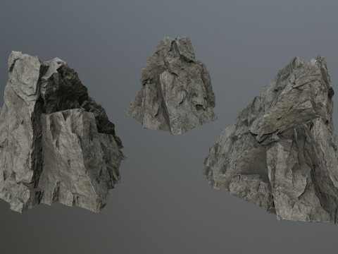 Cliff rocks 3D मॉडल