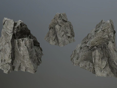 Cliff rocks 3D Model