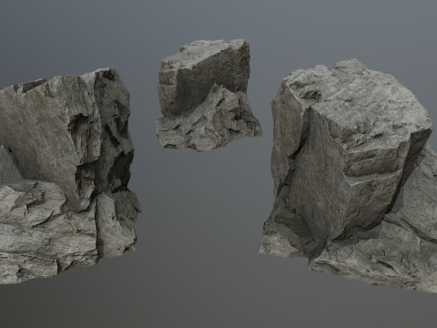 Cliff rocks 3D मॉडल