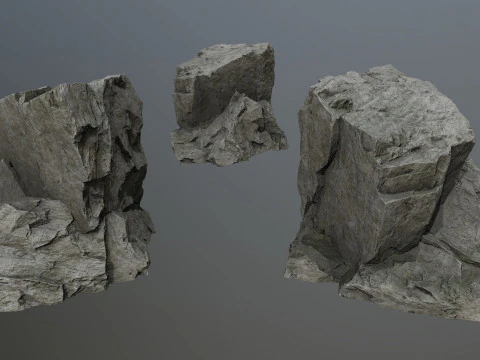 Cliff rocks 3D Model