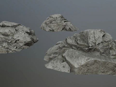 Cliff rocks 3D Model