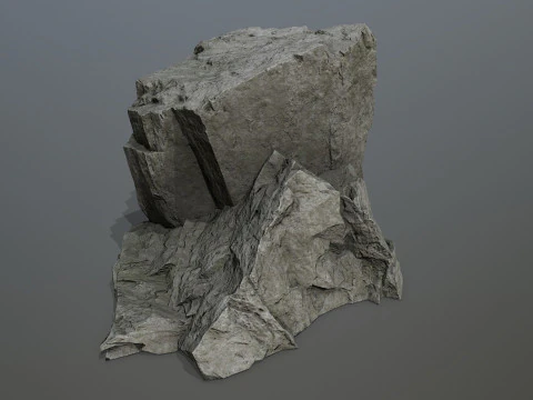 Cliff rocks 3D Model