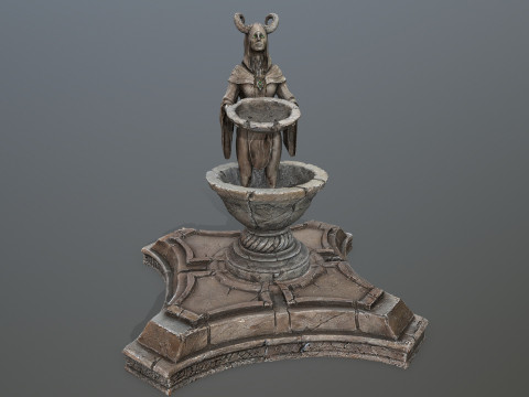 Angel fountain 3D Model
