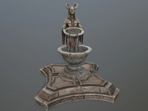 Angel fountain 3D Model