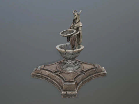 Angel fountain 3D Model