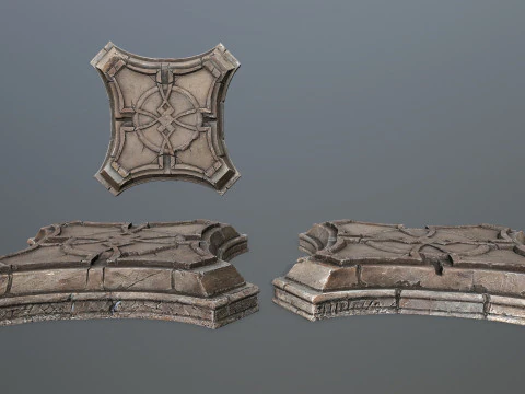 Angel fountain 3D Model
