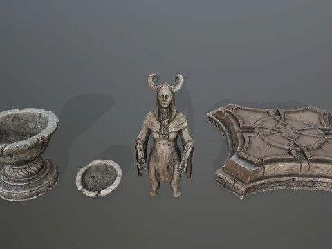 Angel fountain 3D Model