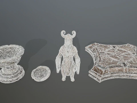 Angel fountain 3D Model