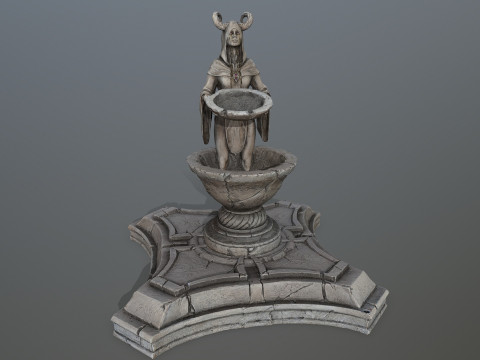Angel fountain 3D Model