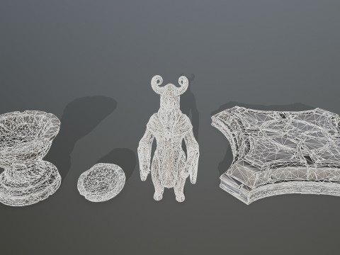 Angel fountain Model 3D