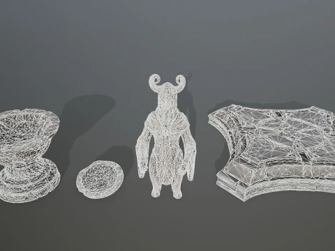 Angel fountain 3D Model