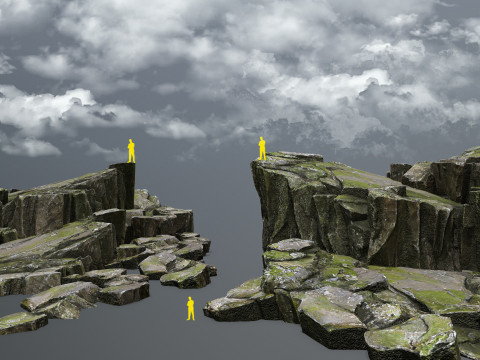 Mossy rocks Modelo 3D