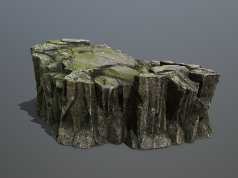 Mossy rocks 3D Modell