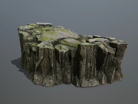 Mossy rocks 3D Model