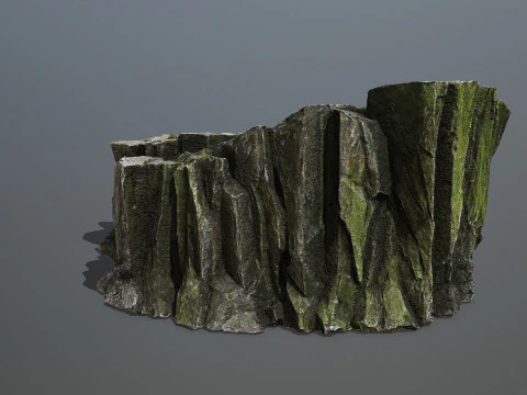 Mossy rocks 3D Model