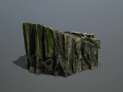 Mossy rocks 3D Model