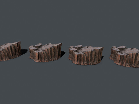 Arizona Desert Rocks Modèle 3D