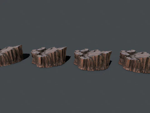 Arizona Desert Rocks 3D Model