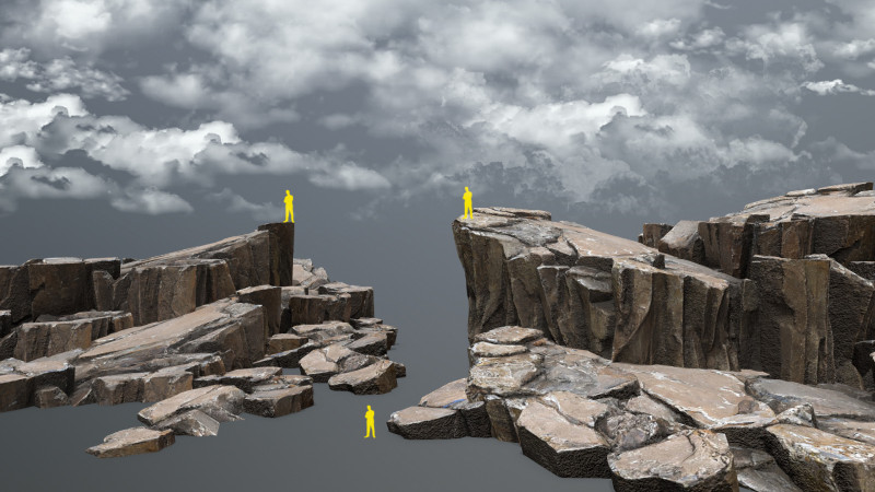 Cliff rocks Modelo 3D .c4d .max .obj .3ds .fbx .stl .blend