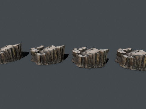 Cliff rocks Modelo 3D