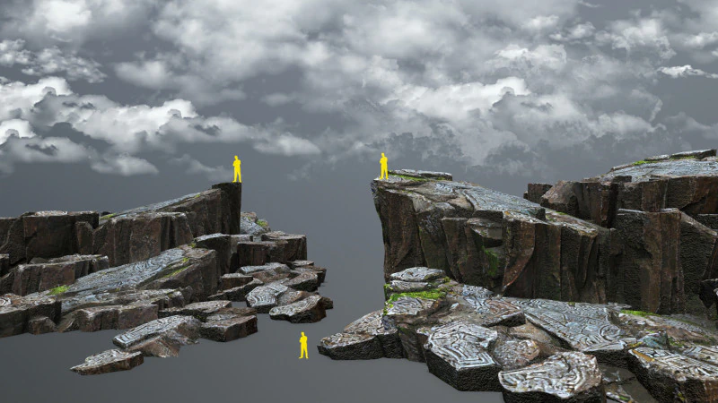 Cliff rocks 3D Model .c4d .max .obj .3ds .fbx .stl .blend 