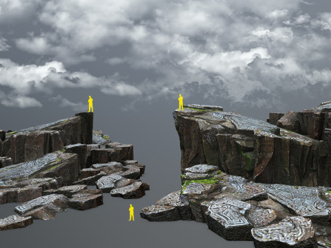 Cliff rocks Modelo 3D