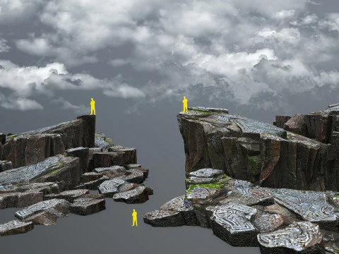 Batuan tebing Model 3D