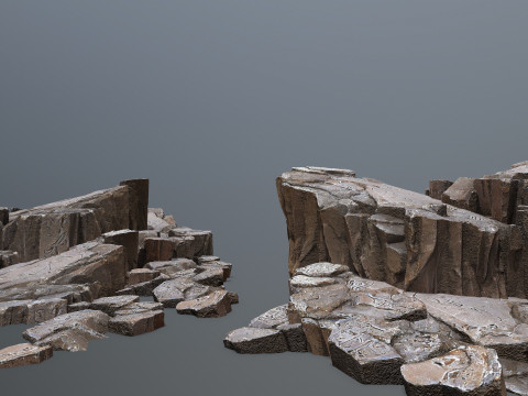 Cliff rocks 3D Model