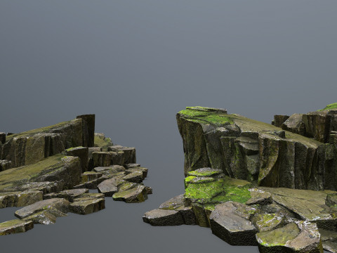 Cliff rocks Modelo 3D