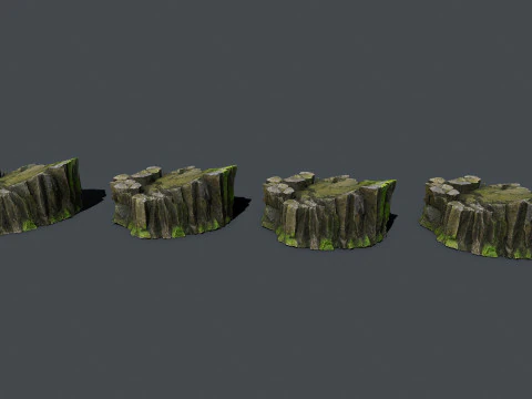 Cliff rocks 3D Model