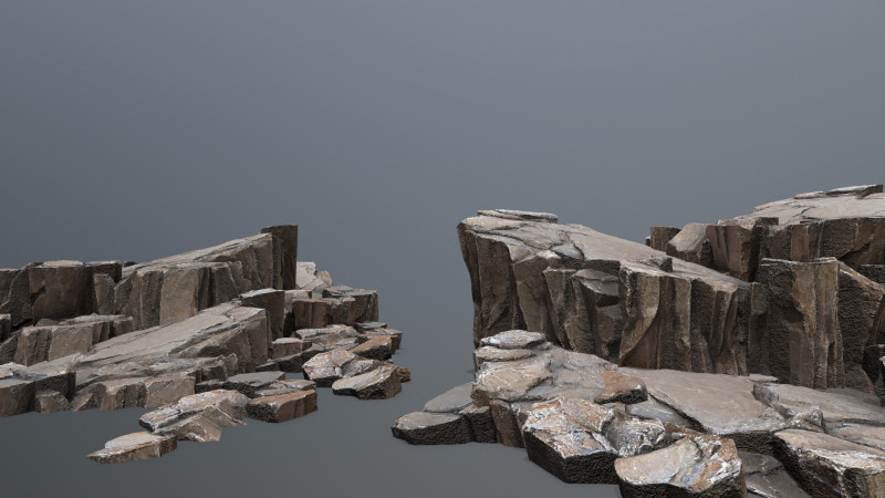 Cliff rocks 3D मॉडल .c4d .max .obj .3ds .fbx .stl .blend 