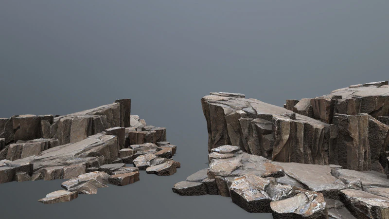 Rocce della scogliera Modello 3D .c4d .max .obj .3ds .fbx .stl .blend 