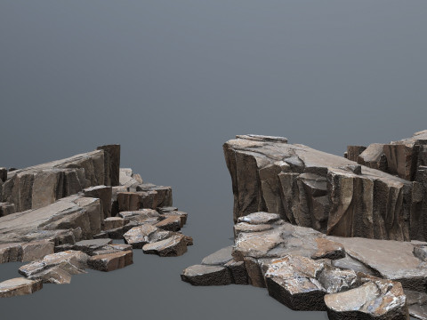 Cliff rocks 3D Model